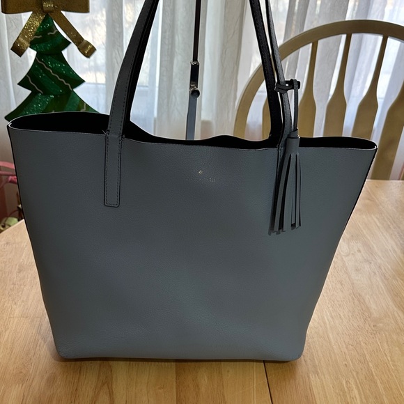 kate spade Handbags - Kate Spade Reversible, TwoTote Blue Bag Like New!!